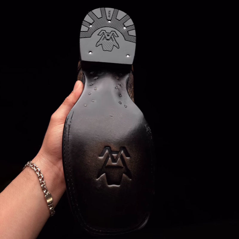 Men's Western Embroidered Square Boots