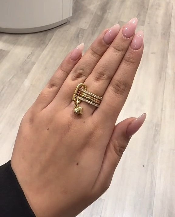 Shiny Colorfast Ring, Pendant Detail