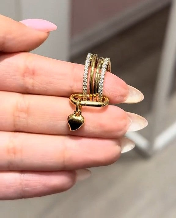 Shiny Colorfast Ring, Pendant Detail