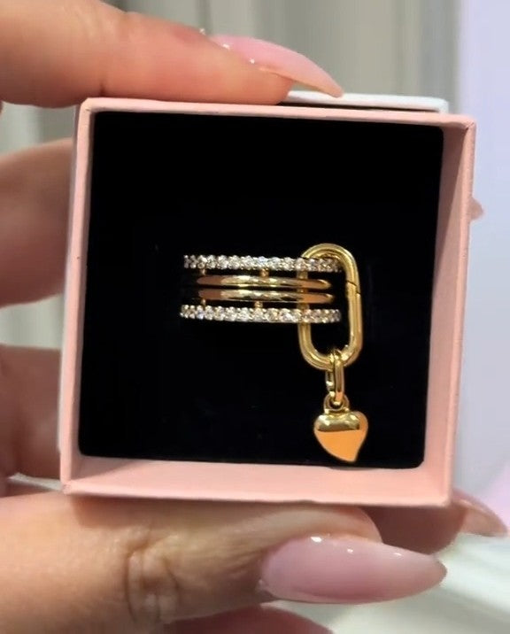 Shiny Colorfast Ring, Pendant Detail