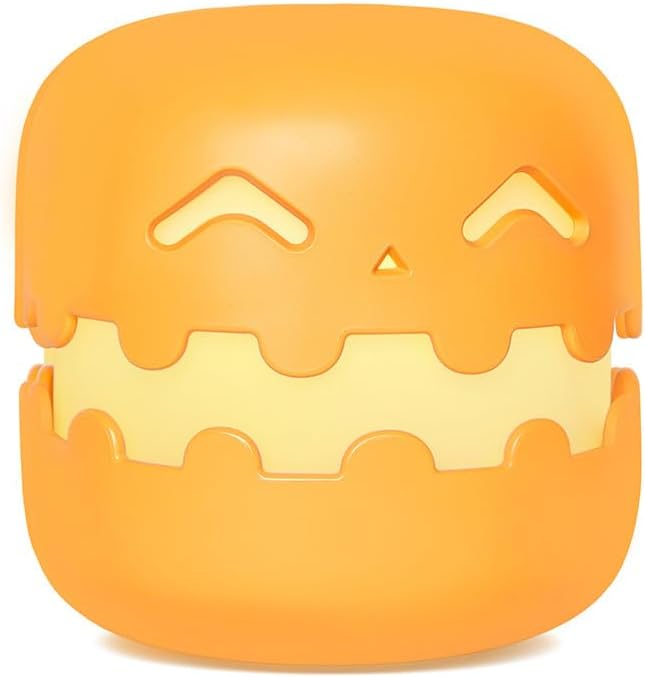 Spooky Pumpkin Night Light with Push Switch