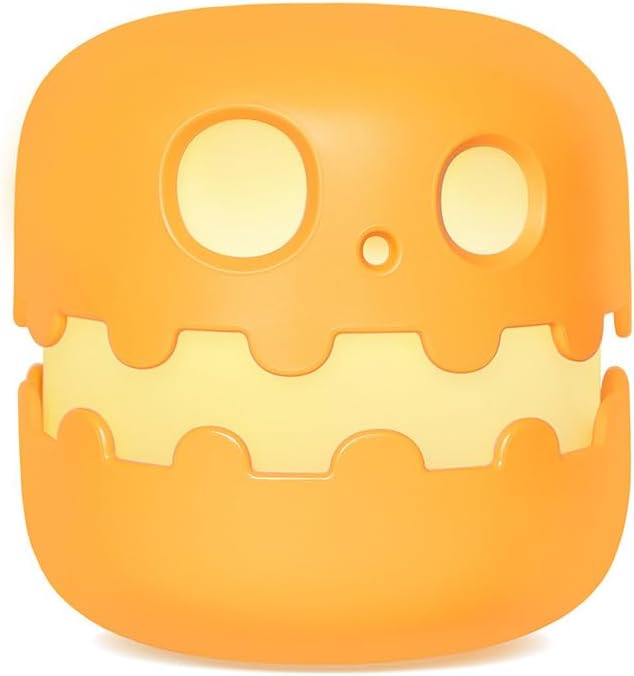 Spooky Pumpkin Night Light with Push Switch