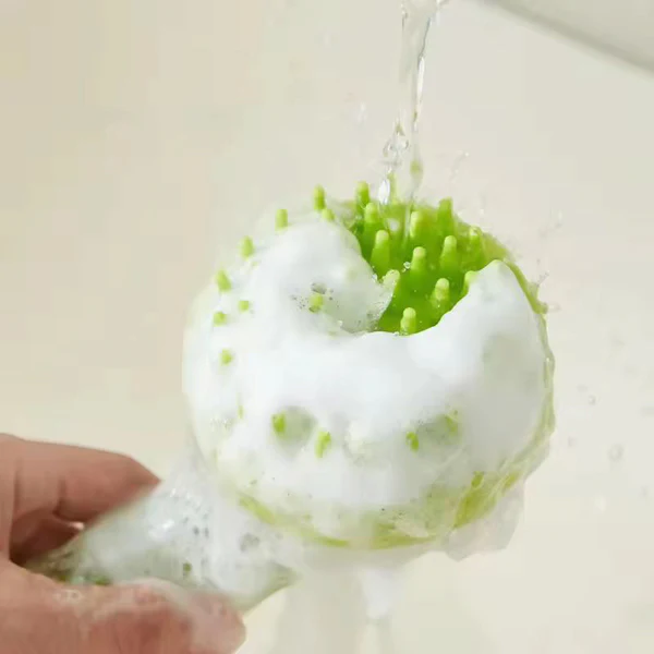 Badebürste aus Silikon für Haustiere