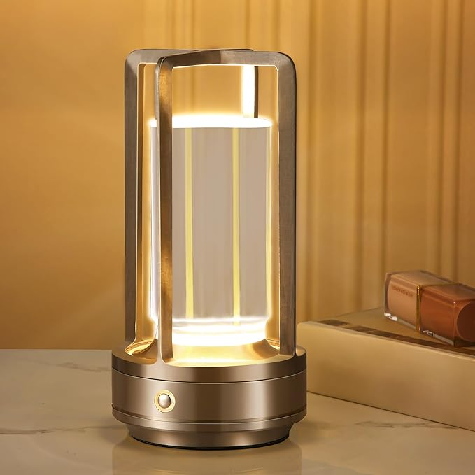 Rechargeable Battery Powered Portable Energy Saving LED Dimming Touch Wireless Desk Lamp