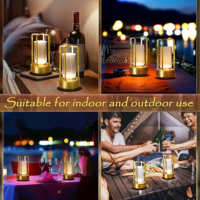 Rechargeable Battery Powered Portable Energy Saving LED Dimming Touch Wireless Desk Lamp