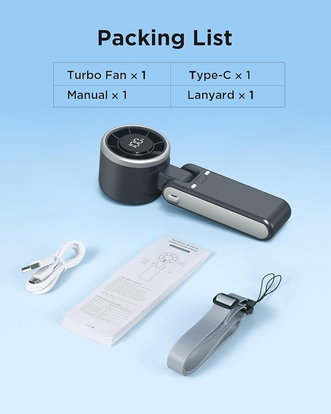 Handheld Portable Turbo Powerful Fan