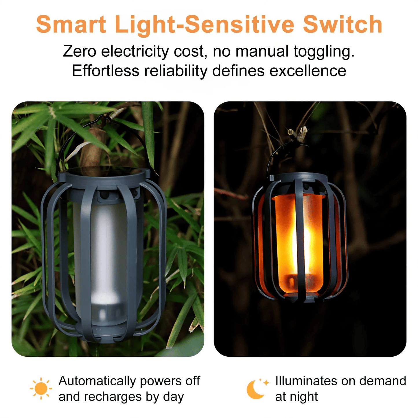 Newest Solar Lights Outdoor,with 4 Lighting Ambiance