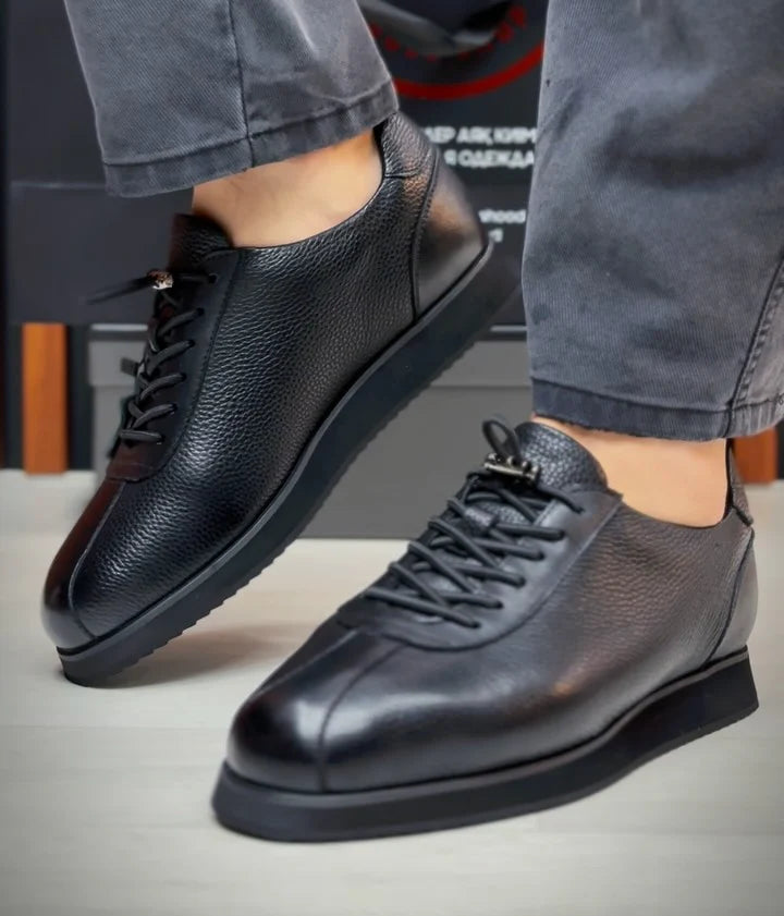 Genuine Leather Casual Black Shoes