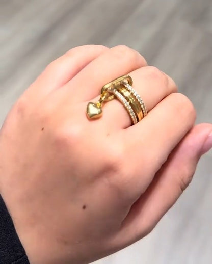 Shiny Colorfast Ring, Pendant Detail