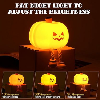 Halloween Decor Pumpkin Night Light, Cute LED Lamp