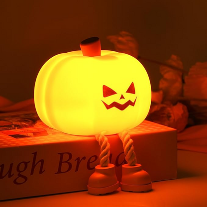 Halloween Decor Pumpkin Night Light, Cute LED Lamp