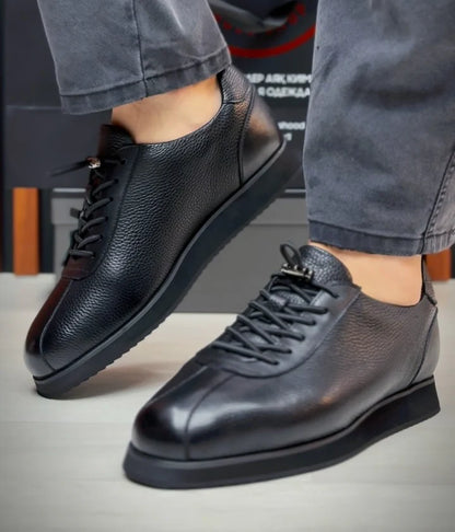 Genuine Leather Casual Black Shoes